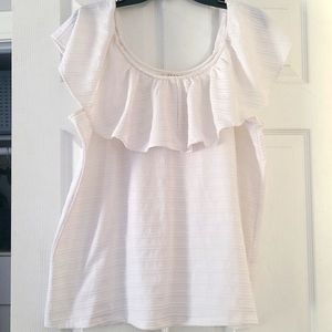 ruffle neck blouse